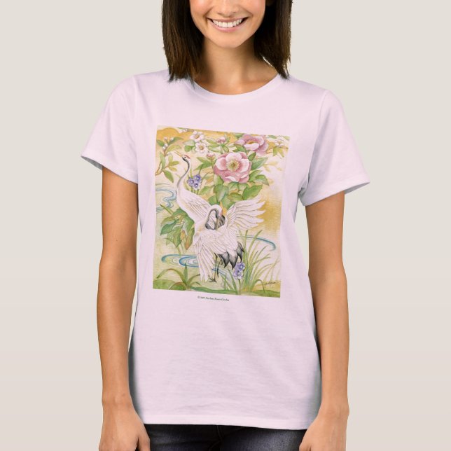 Pair of Cranes T-Shirt (Front)