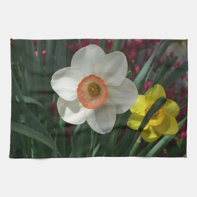 Pair of Daffodils Kitchen Towel (Horizontal)