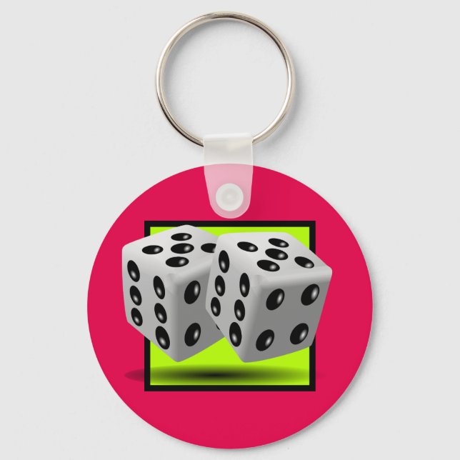 Pair of Dice Keychain (Front)