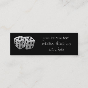 Pair of Dice Mini Business Card