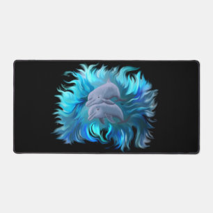 Pair of Dolphins Desk Mat