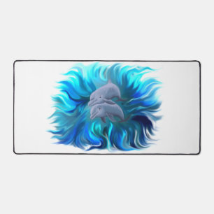 Pair of Dolphins Desk Mat