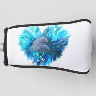 Pair of Dolphins Golf Head Cover