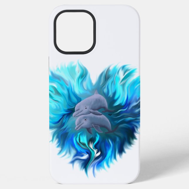 Pair of Dolphins iPhone Case (Back)