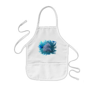 Pair of dolphins kids apron