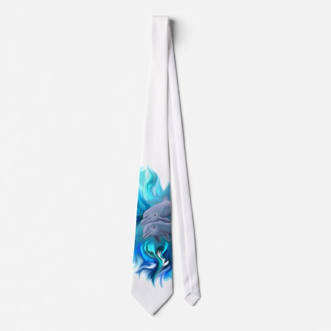 Pair of Dolphins Tie (Front)