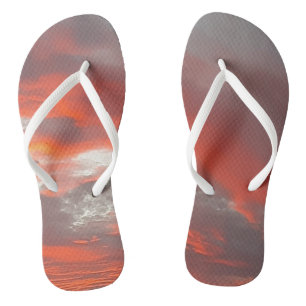 Pair of Flip Flops SUNSET ART AND DESIGN