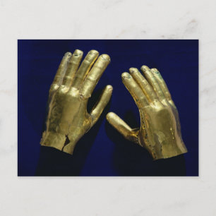Pair of funerary hands, from Peru, c.200-c.800 Postcard