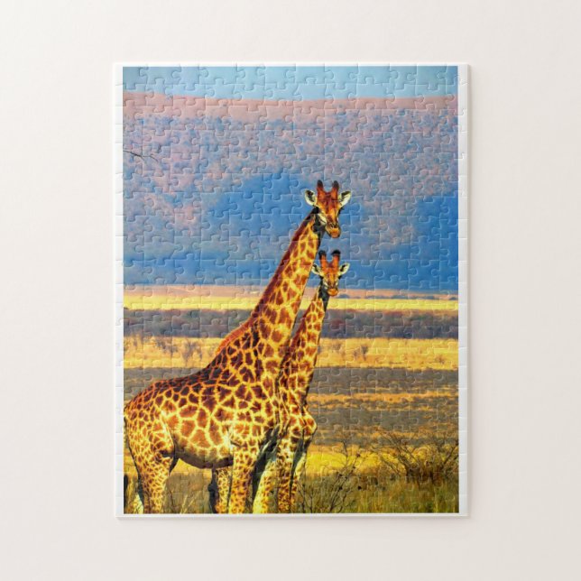 Pair of Giraffes. Jigsaw Puzzle (Vertical)