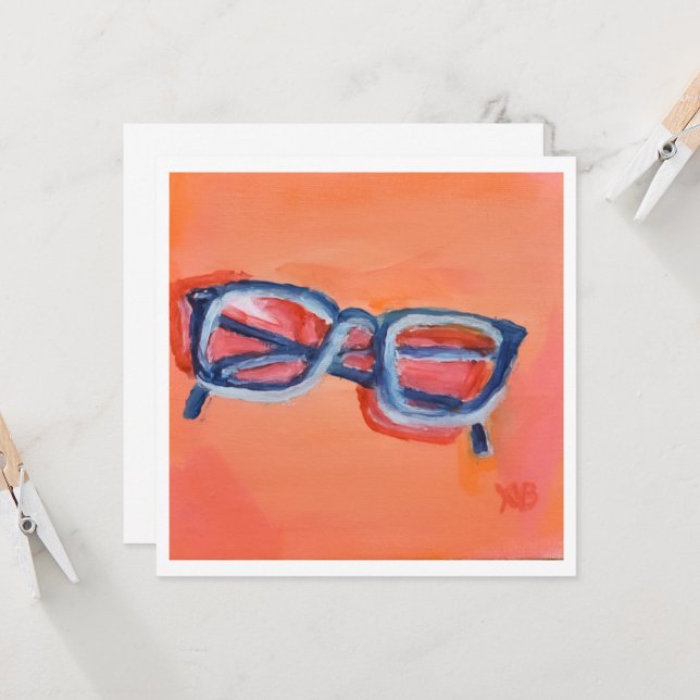 Pair of Glasses Card (Front/Back In Situ)