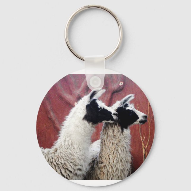 Pair of Llamas Keychain (Front)