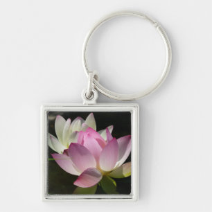 Pair of Lotus Flowers II Keychain