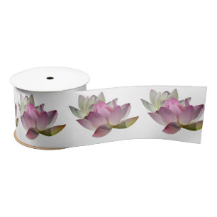 Pair of Lotus Flowers II Satin Ribbon