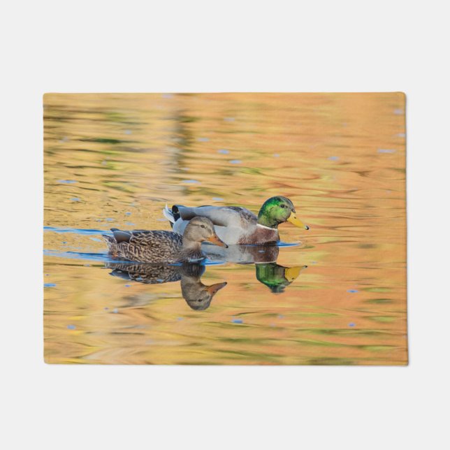 Pair of Mallards Doormat (Front)