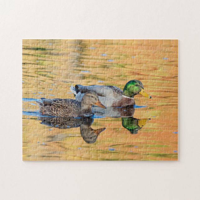 Pair of Mallards Jigsaw Puzzle (Horizontal)