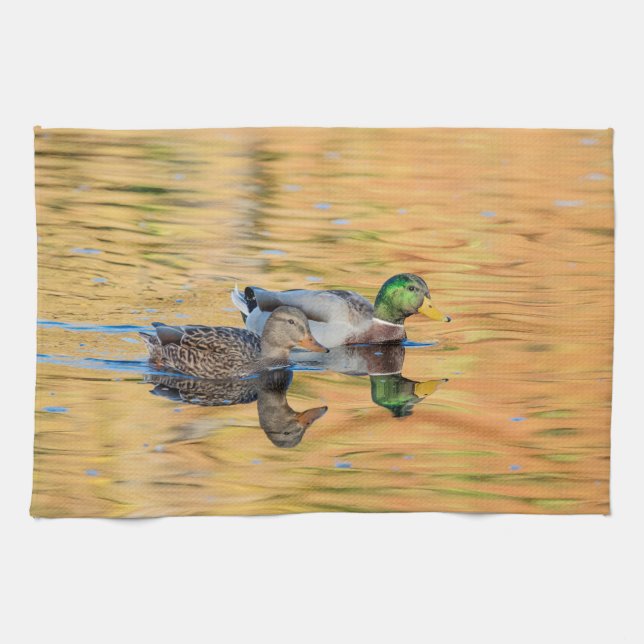 Pair of Mallards Kitchen Towel (Horizontal)