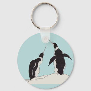 pair of penguins keychain