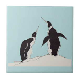 pair of penguins tile
