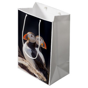 Pair of Puffins Medium Gift Bag