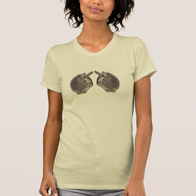 Pair of Rabbits on tshirt (Front)