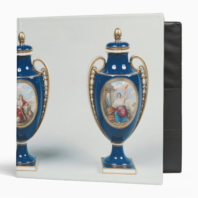 Pair of Sevres vases decorated with allegorical Binder (Front/Inside)