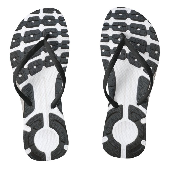 Pair of sportive shoesprint flip flops (Footbed)