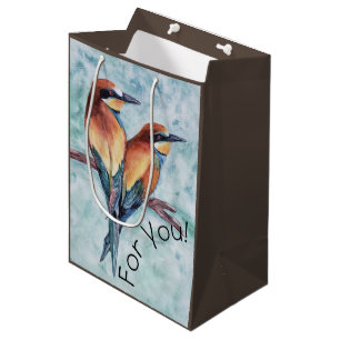 Pair of Tropical Birds Medium Gift Bag