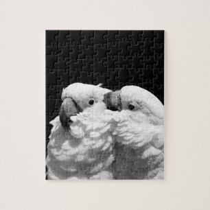 Pair of umbrella cockatoos jigsaw puzzle