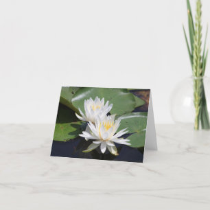 Pair of Water Lilies Note Card