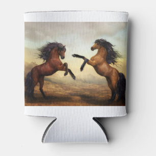 pair of wild horses can cooler