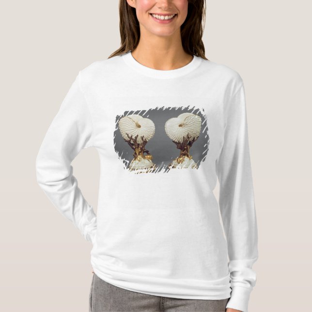 Pair of Worcester vases shaped as Nautilus T-Shirt (Front)