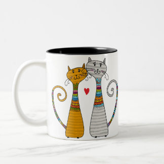 Paire de chat en amour - Mug