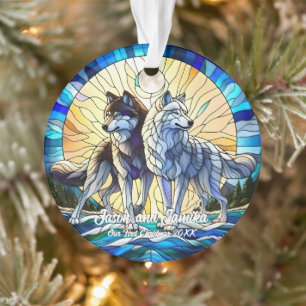 Paire de loup à lunette en verre tendu