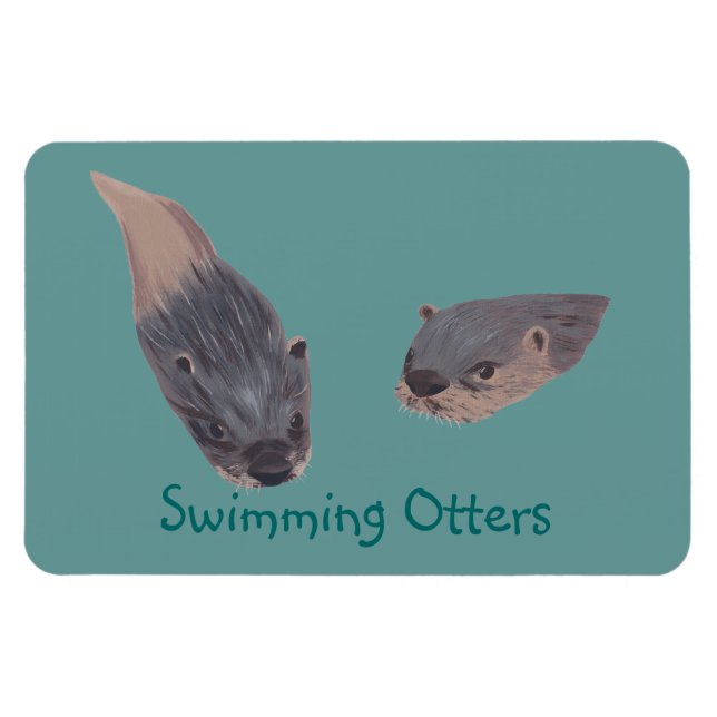 Paire de nage Otters Magnets flexibles (Horizontal)