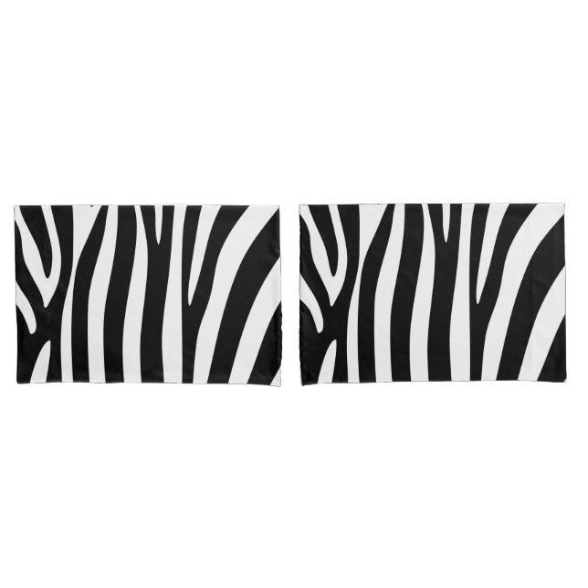 Paire de taies d'oreiller - Zebra Print (devant-Set)