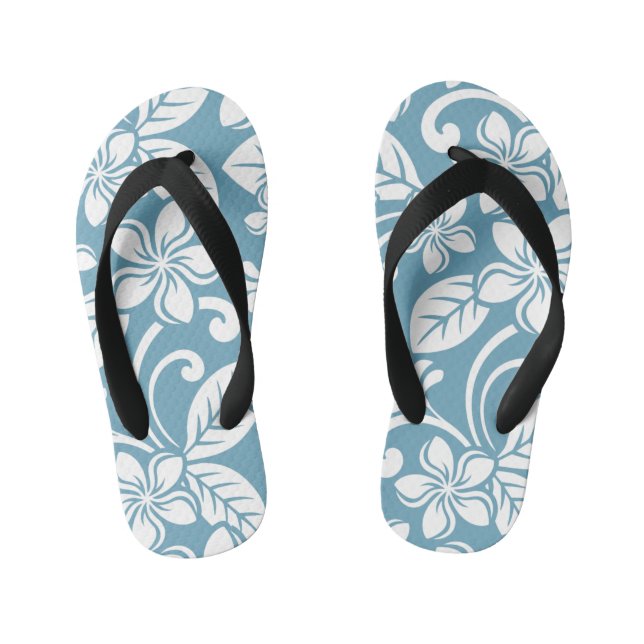 Paire de tongs de l'île PLUMERIA (BLEU D'ÉCHELLE) (Semelle)