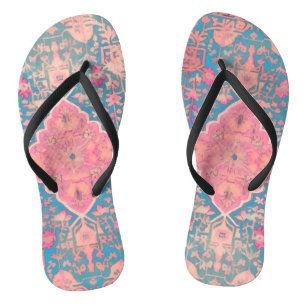 Paire de tongs motif persan