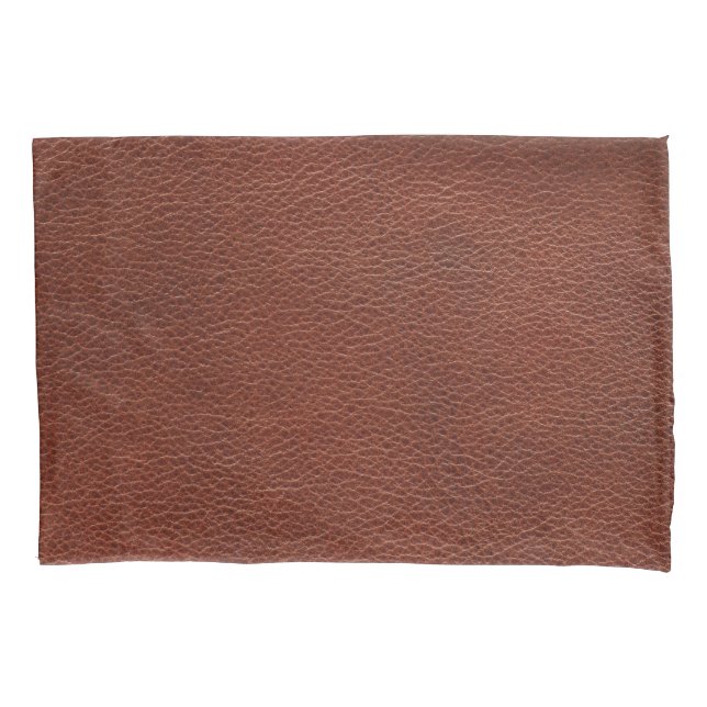 Paire en cuir des taies d'oreiller de taille stand (devant-gauche)