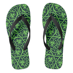Paire Shamrock celte de tongs