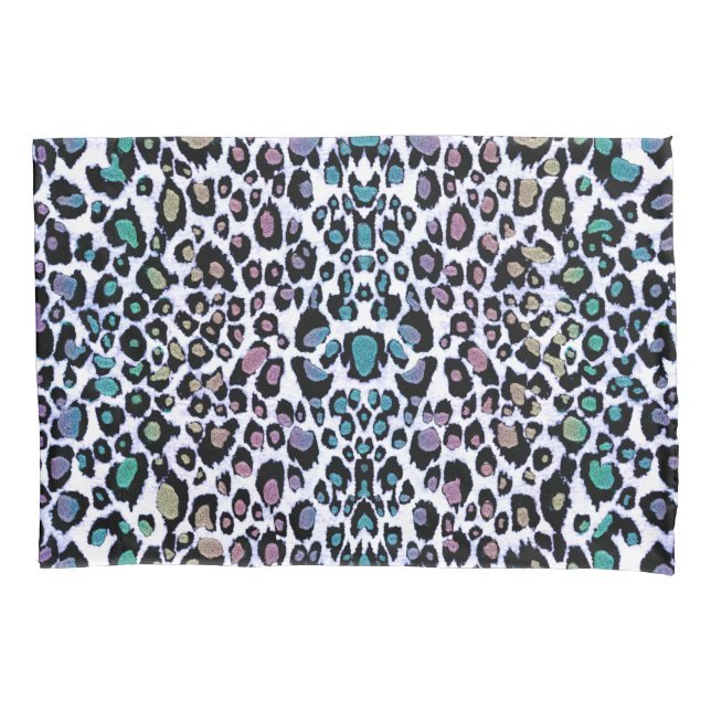 Paires de taie d'oreiller d'empreinte de léopard (devant-gauche)