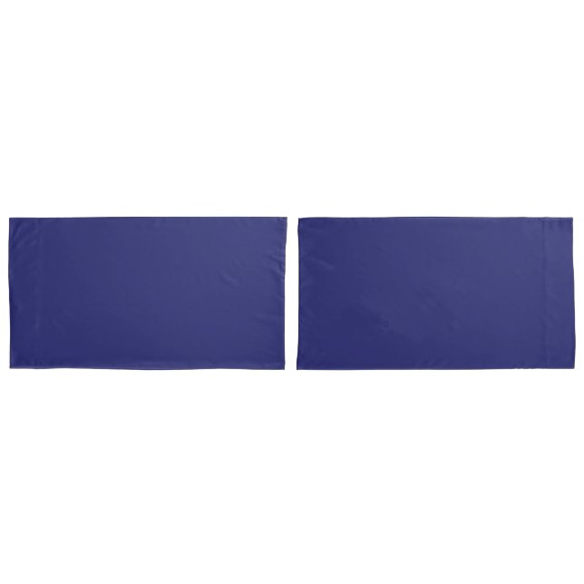 Paires grandes de bleu marine de taies d'oreiller (devant-Set)