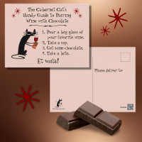 Pairing Wine with Chocolate Funny Cat