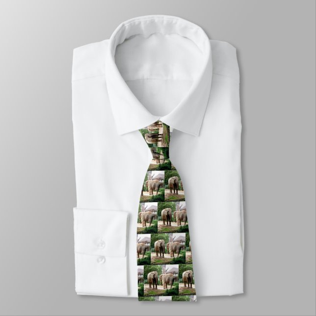 Pairs of African elephants Tie (Tied)