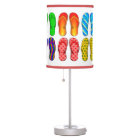 Pairs of Colourful Beach Flip Flops #2 in White