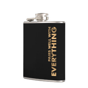 PAIRS WELL WITH EVERYTHING Personalized Hip Flask