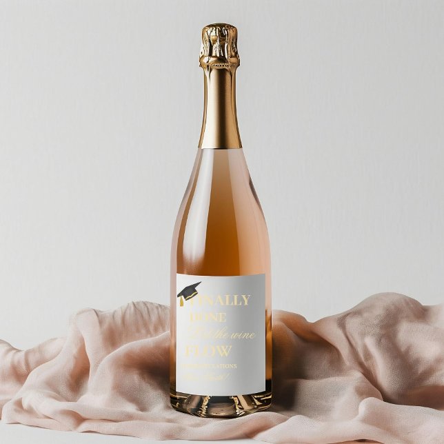 Pairs well with Graduating University Graduation  Wine Label (Creator Uploaded)