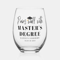 Pairs Well with Master's Degree Graduation Gift