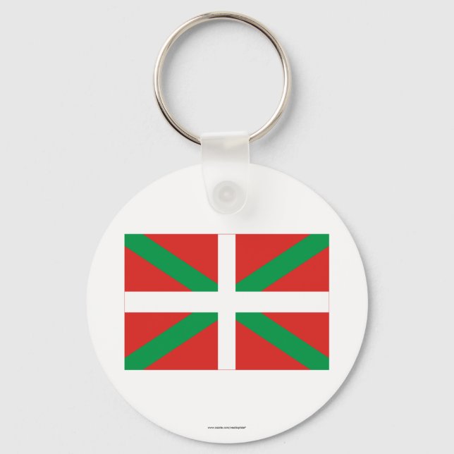 País Vasco (Euskadi) flag Keychain (Front)