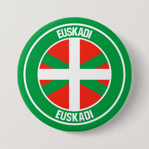 País Vasco Round Emblem 3 Inch Round Button