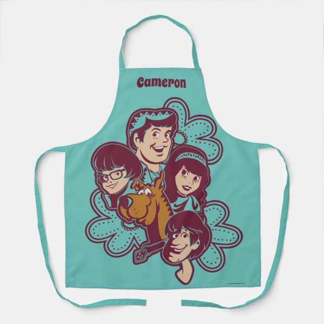 Paisely Flower Scooby-Doo and the Gang Apron (Front)
